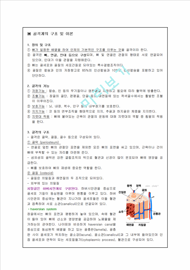 골격계의 구조 및 이론.hwp