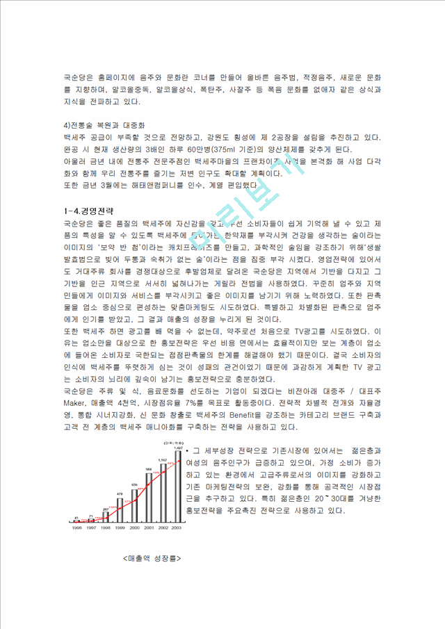 국순당의 성공기업 경영 및 마케팅전략.hwp