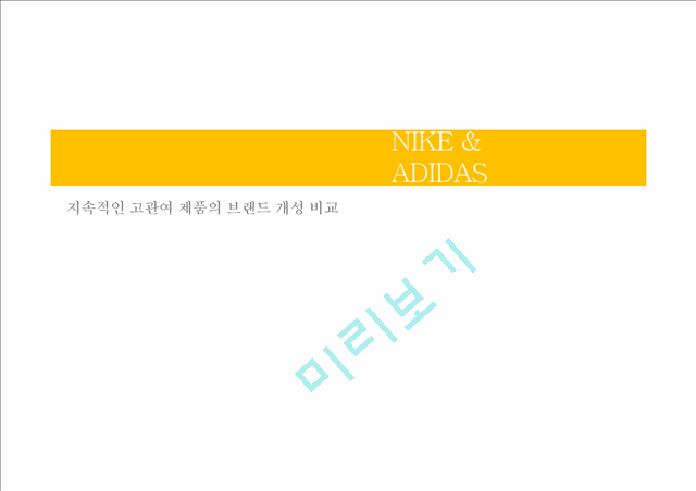 나이키,아디다스,고관여제품의브랜드비교,고관여제품,나이키마케팅전략,나이키브랜드전략,아디다스마케팅전략,아디다스브랜드전략.pptx