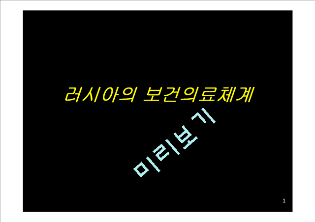 러시아의 보건의료체계.ppt