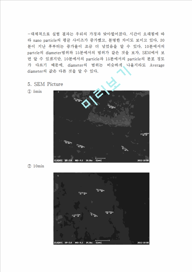 바이오나노학부 나노 공학실험 레포트 Synthesis of silica nanoparticles .hwp