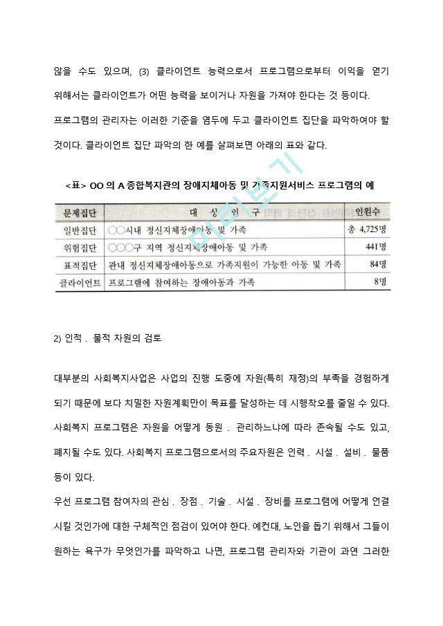 본인이 거주하는 지역사회 내 사회복지관에서 프로그램을 운영할 수 있는 기회가 주어졌다고 가정하고, 사회복지 프로그램 개발을 위한 문제분석과 욕구사정을 위한 자료수집 및 방법계획을 세워보시오 (2) .hwp