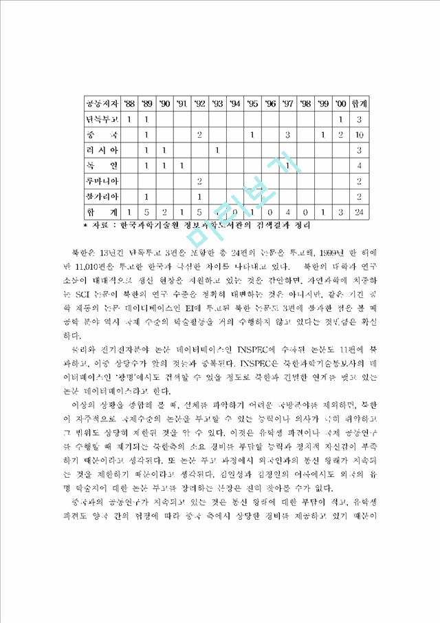 북한의 대외 과학기술협력 동향에 관한 연구.hwp