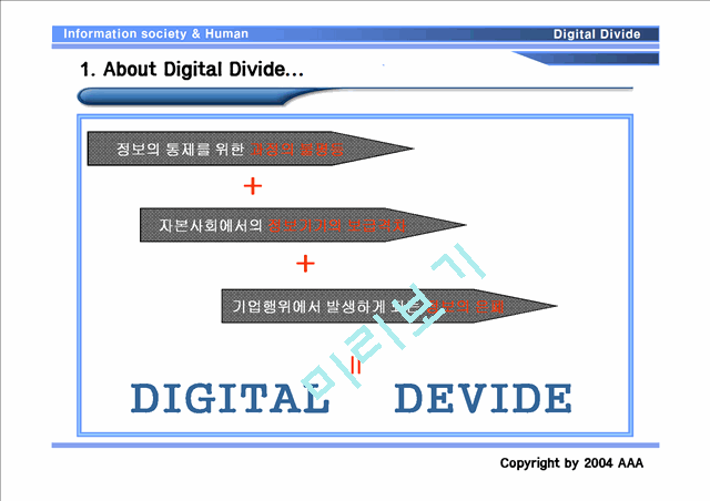 선진국의 정보 격차의 원인과 문제점.ppt