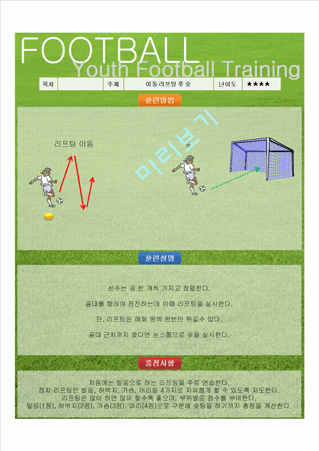 실전 유소년 축구 트레이닝 프로그램 (ENJOY).pptx