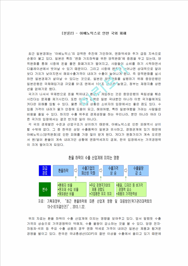 아베노믹스 반대의견.hwp