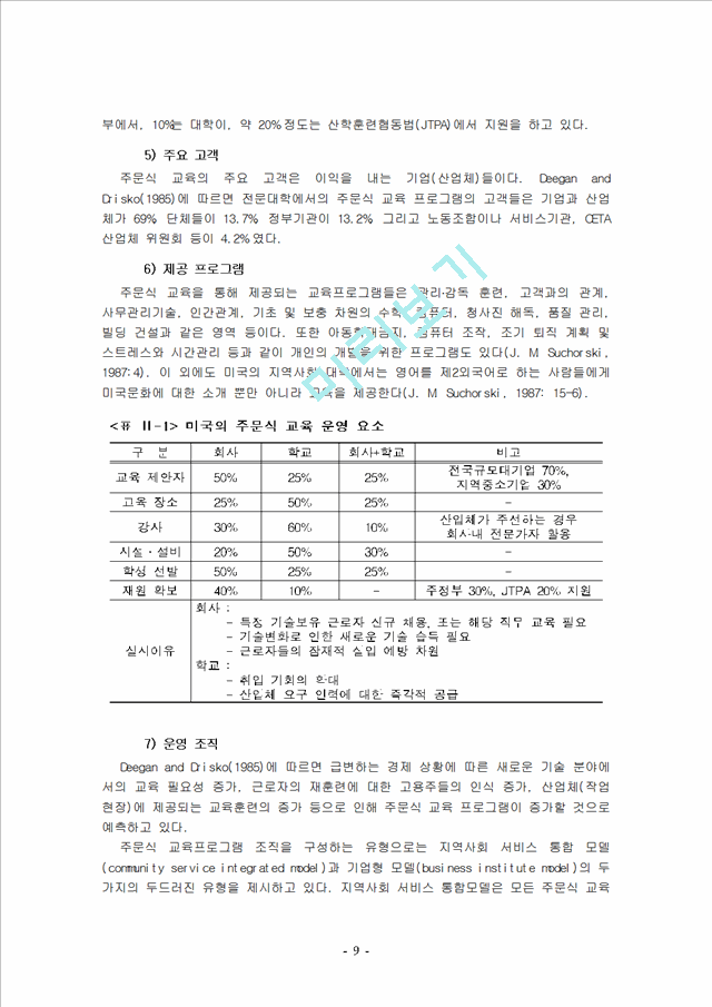 전문대학 주문식 교육의 운영체제 및 발전 방안.hwp