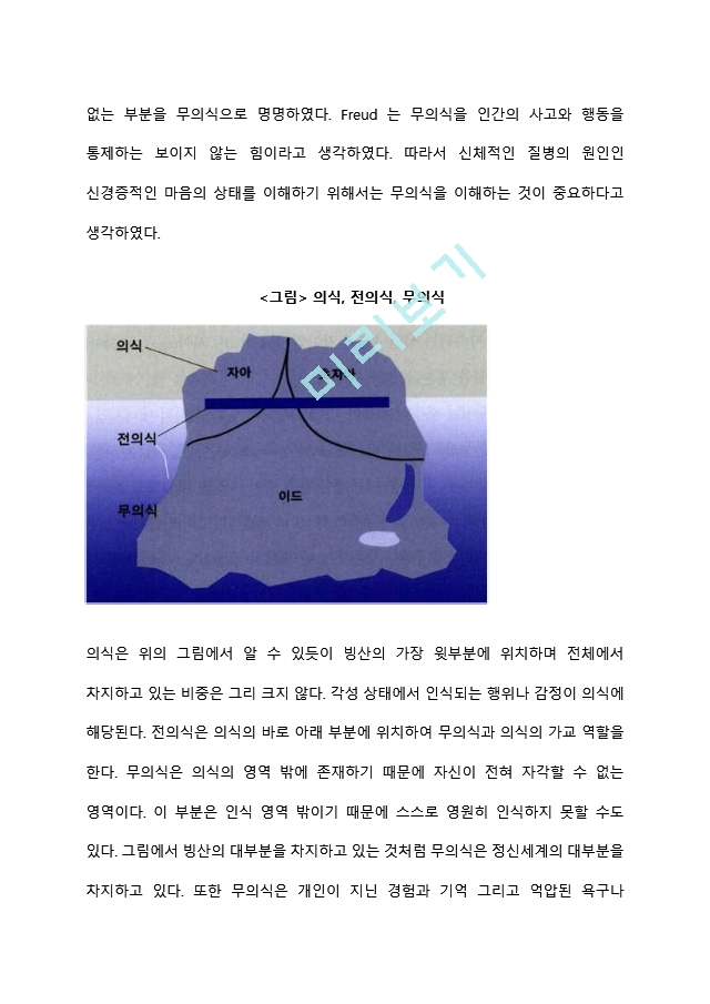 프로이트의 인간관을 기초로 하여 프로이트 이론의 주요개념을 제시하고 이를 각각 설명하세요 (2).hwp