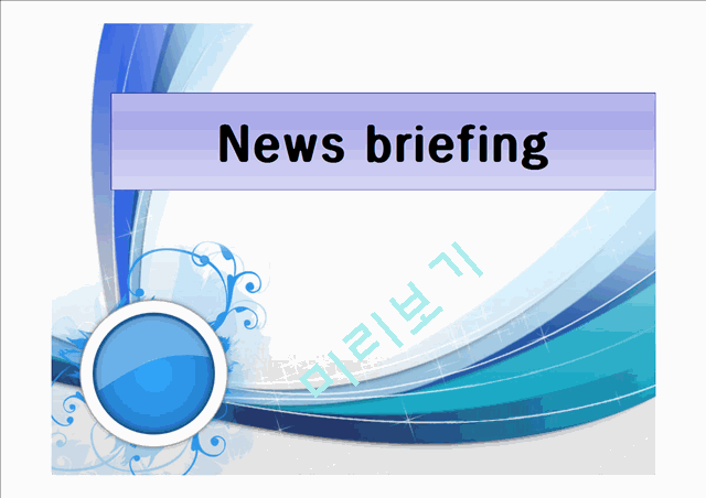 News briefing(정치,경제,사회문화).pptx