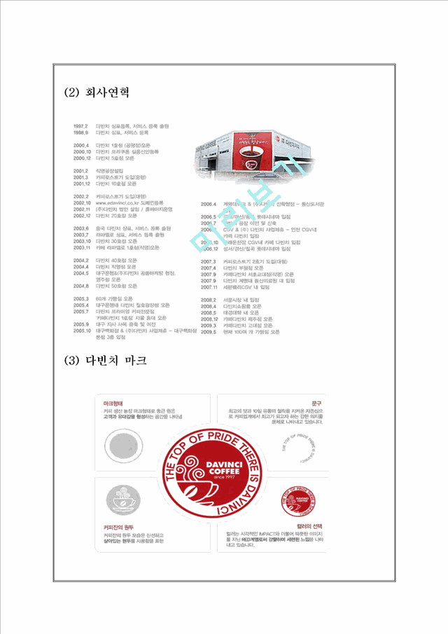 SERVQUAL을 이용한 다빈치커피의 품질 측정 및 개선방안,SERVQUAL사례,다빈치커피서비스전략.hwp