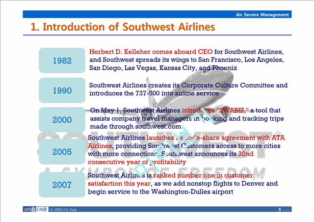 Southwest Airlines,사우스웨스트항공,사우스웨스트항공마케팅전략,사우스웨스트항공기업분석,항공사분석전략.ppt