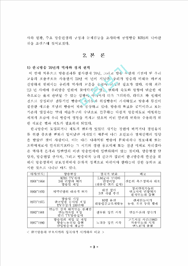 [공영성과 상업화]  KBS 국제방송의 역사와 현황, 주요방송 내용 및 문제점   (3 )