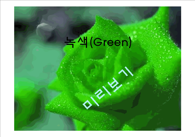 녹색   (1 )