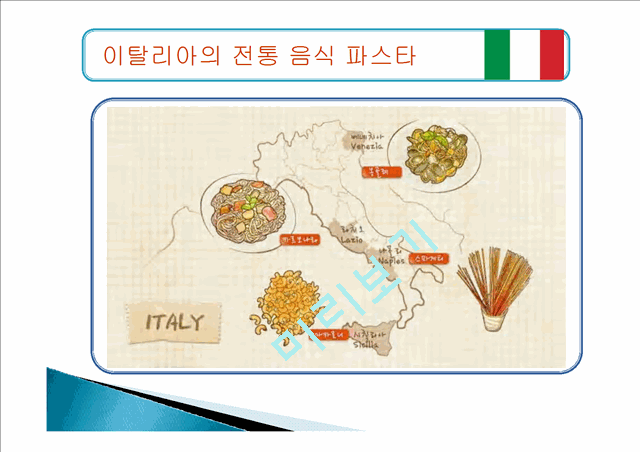이탈리아음식의종류,이탈리아음식마케팅,한국의퓨전음식,음식마케팅사례   (5 )