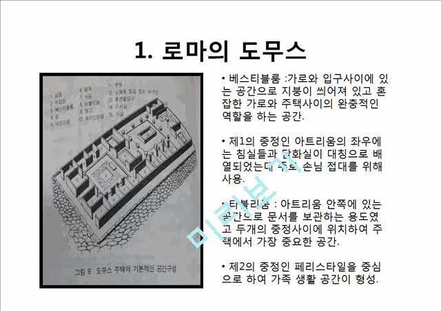 고대로마의주거문화,주거문화사례,로마주거문화,로마의도무스,로마의인슐라.pptx