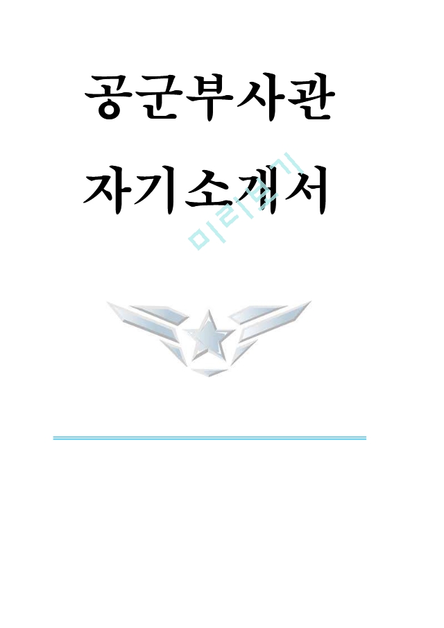 공군 부사관 자기소개서.hwp