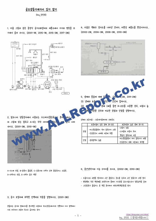 공조냉동기계기사 실기 암기.pdf