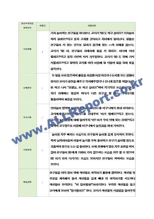 관찰일지 만2세  1년  19페이지.hwp