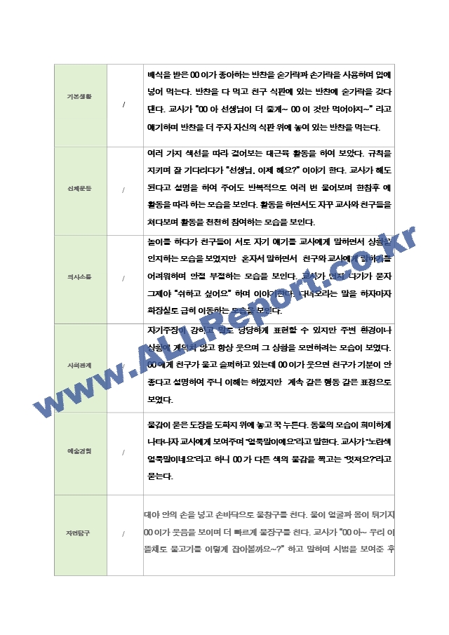 관찰일지 만2세  1년  19페이지.hwp