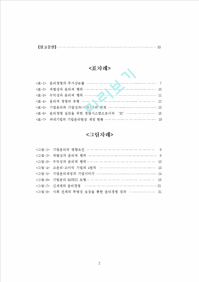 국내외 기업들의 윤리경영 실천사례를 중심으로.doc