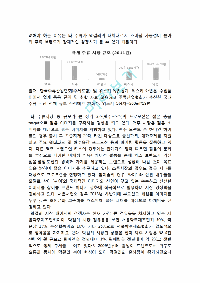 국순당 기업분석과 국순당 마케팅전략분석과 국순당 문제점과 개선방안분석및 국순당 마케팅전략 제언.hwp