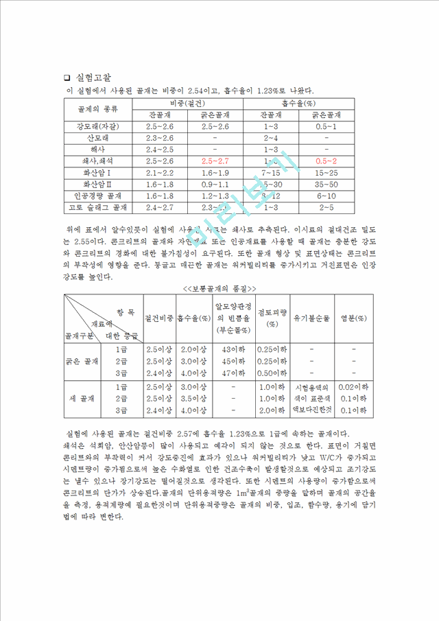 굵은골재의 밀도 및 흡수율 시험.hwp