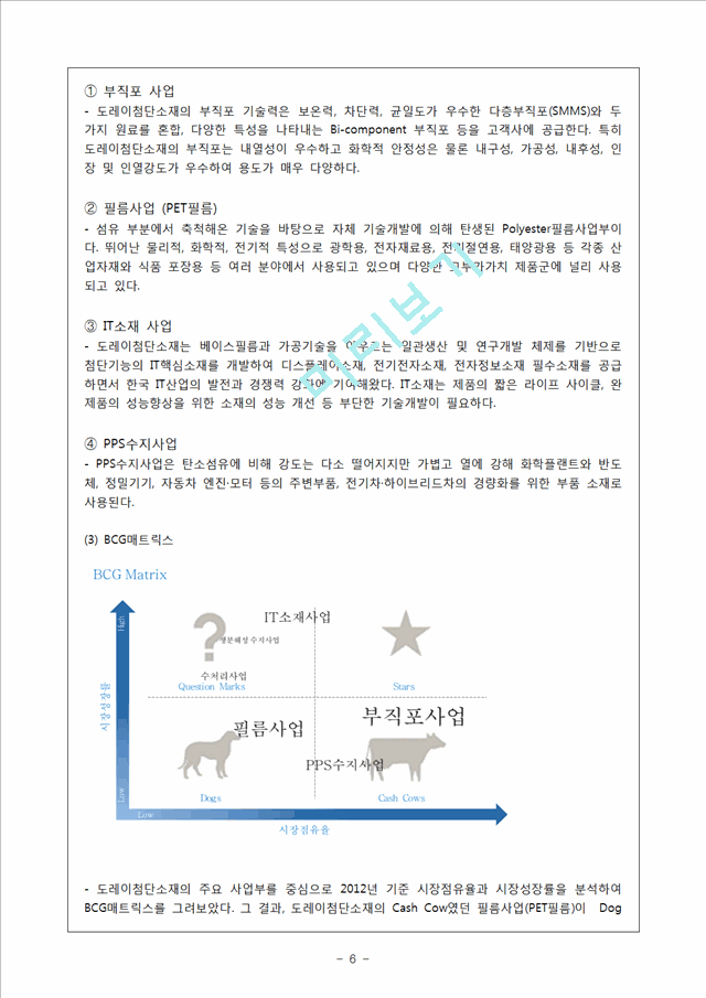 도레이첨단소재 기업 경영분석과 전략분석및 도레이첨단소재 SWOT분석과 경영전략평가와 의견제안 레포트.hwp