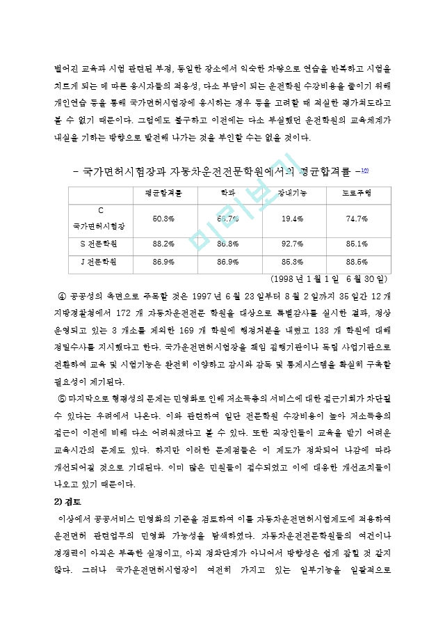 도시공공서비스 공급에 있어서의 독점성을 완화하기 위한 경쟁원리의도입방안.hwp