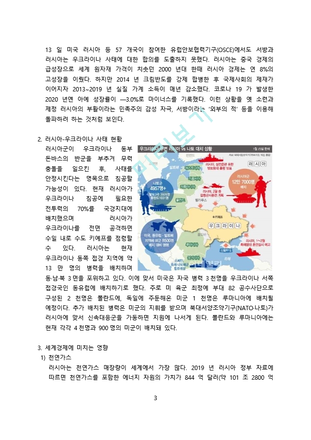 러시아 우크라이나 분쟁 및 경제에 미치는 영향.docx