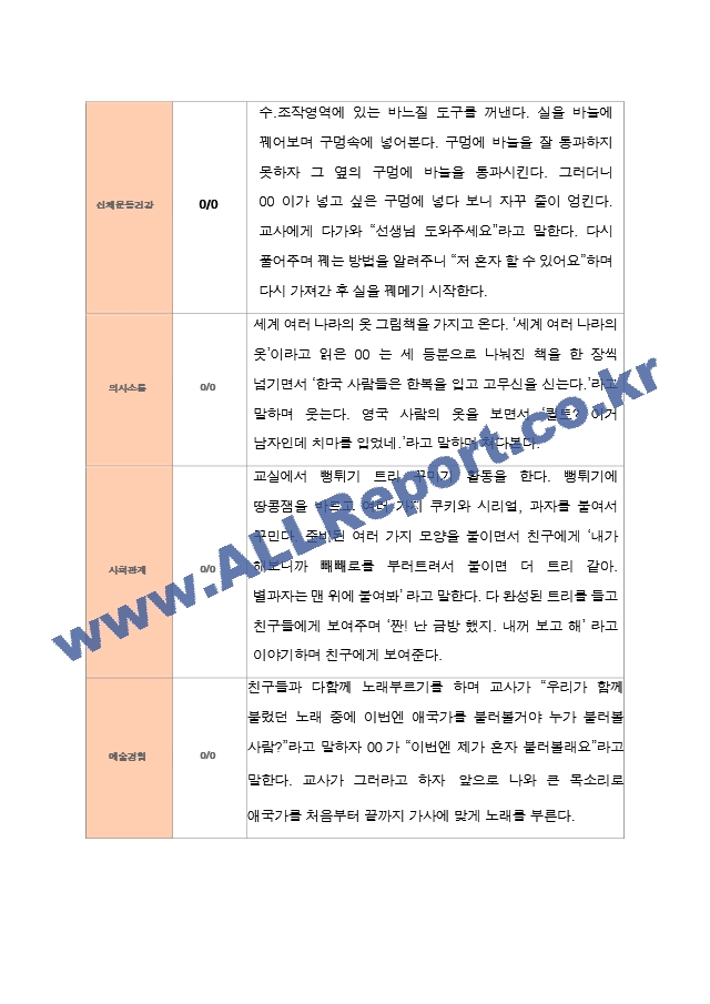 만 5세 25명 2학기 유아관찰일지 상담일지발달평가.hwp