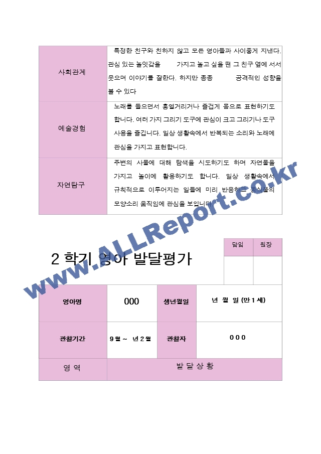 만1세  2학기  발달평가  10명.hwp