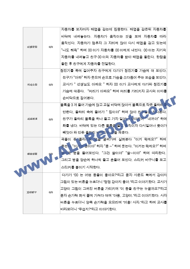 만1세 2학기 관찰기록일지 9-2월  9명.hwp