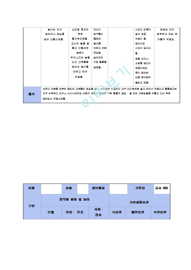 만2세   3-4월 영아 관찰일지.hwp