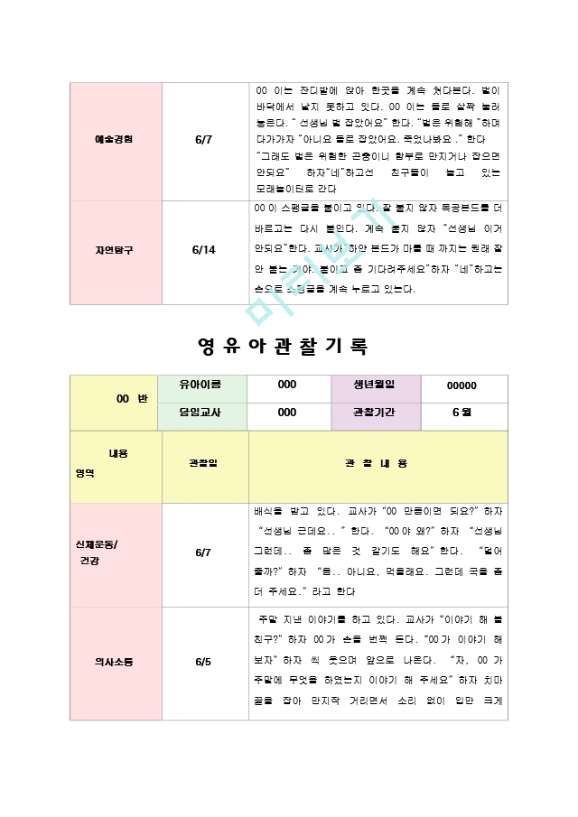 만4-5세 유아 관찰일지22.hwp