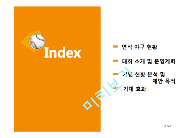 비타 Dream배 어린이 연식 야구대회 제안서.pptx