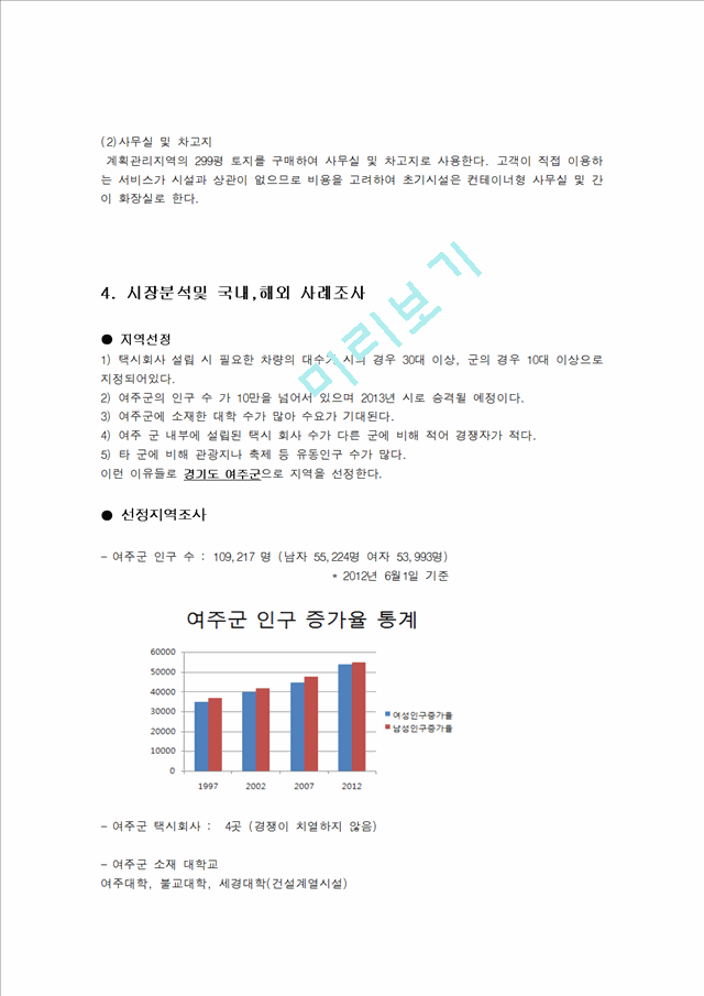 사업계획서- 여성전용 택시(경차택시) 업체 창업 사업계획서.hwp