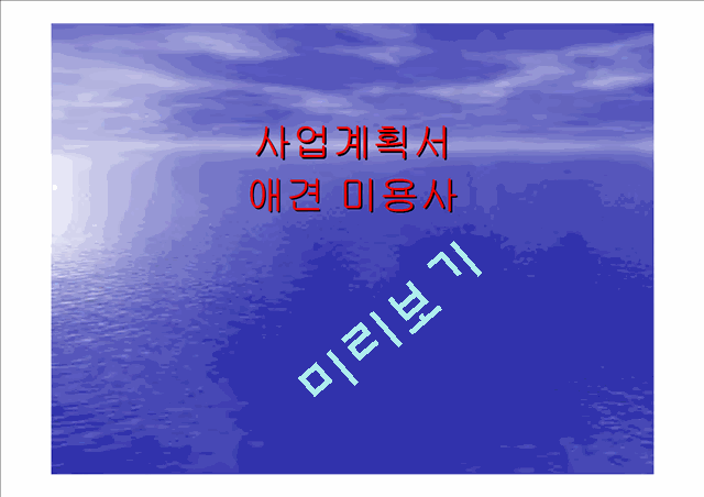 사업계획서-애견미용사.ppt