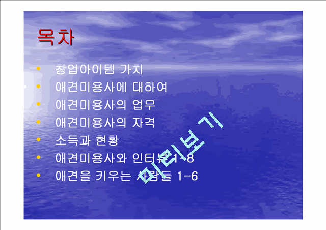 사업계획서-애견미용사.ppt