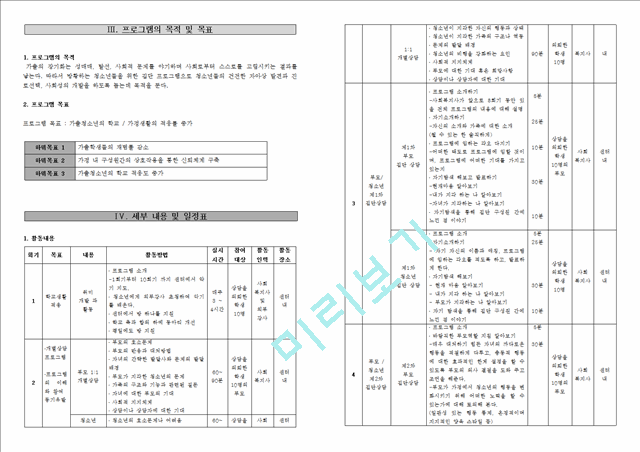 사회복지실천과정에서 가출청소년치료프로그램 실행계획과 평가보고서.hwp