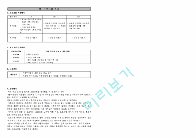 사회복지실천과정에서 가출청소년치료프로그램 실행계획과 평가보고서.hwp