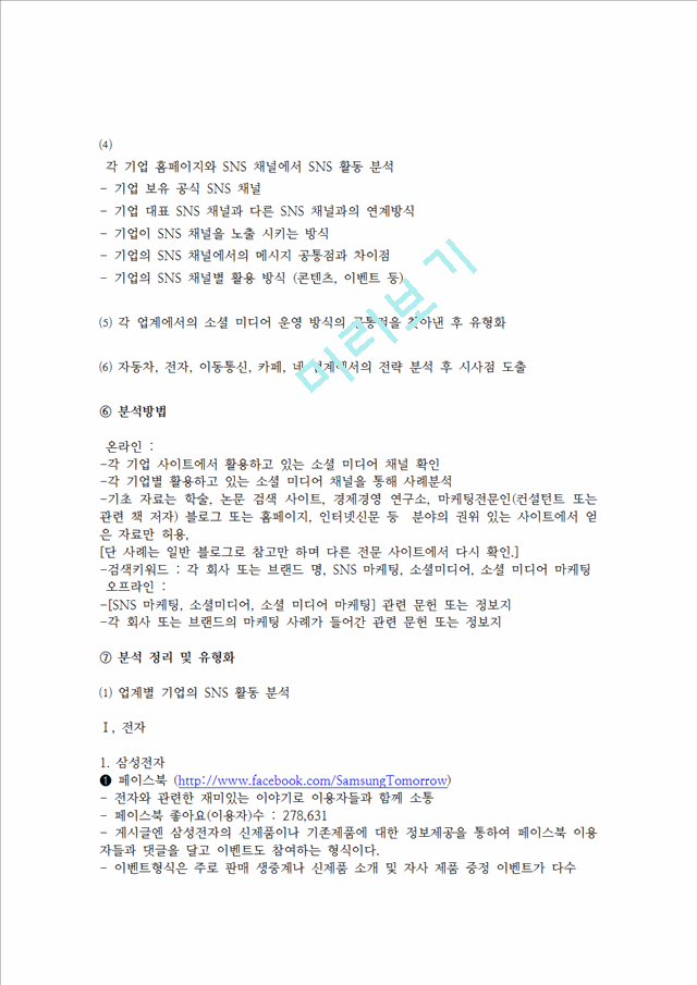 소셜미디어 SNS 마케팅의 정의와 기업별 SNS마케팅전략 사례분석및 시사점.hwp