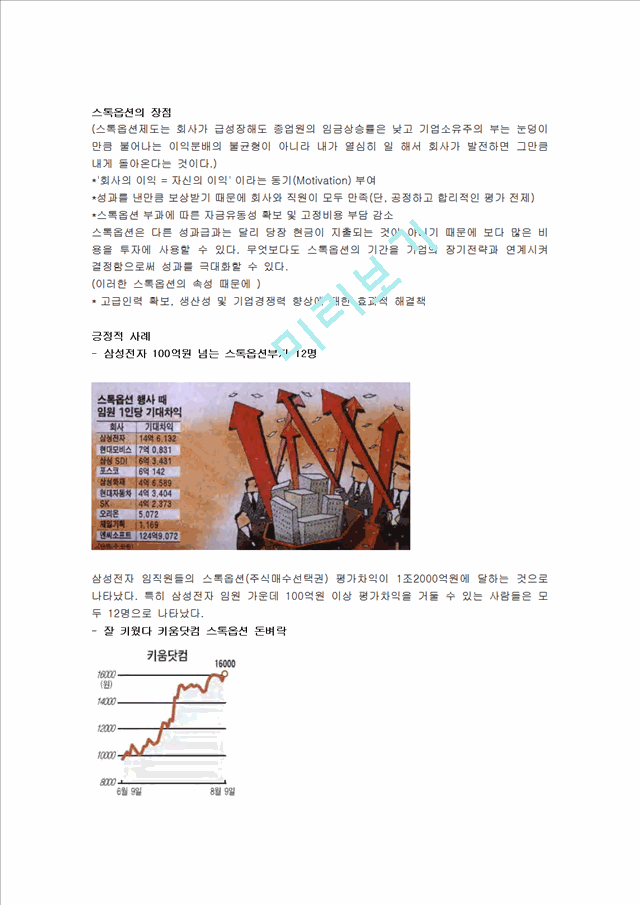 스톡옵션에 장점과 단점 사례.hwp