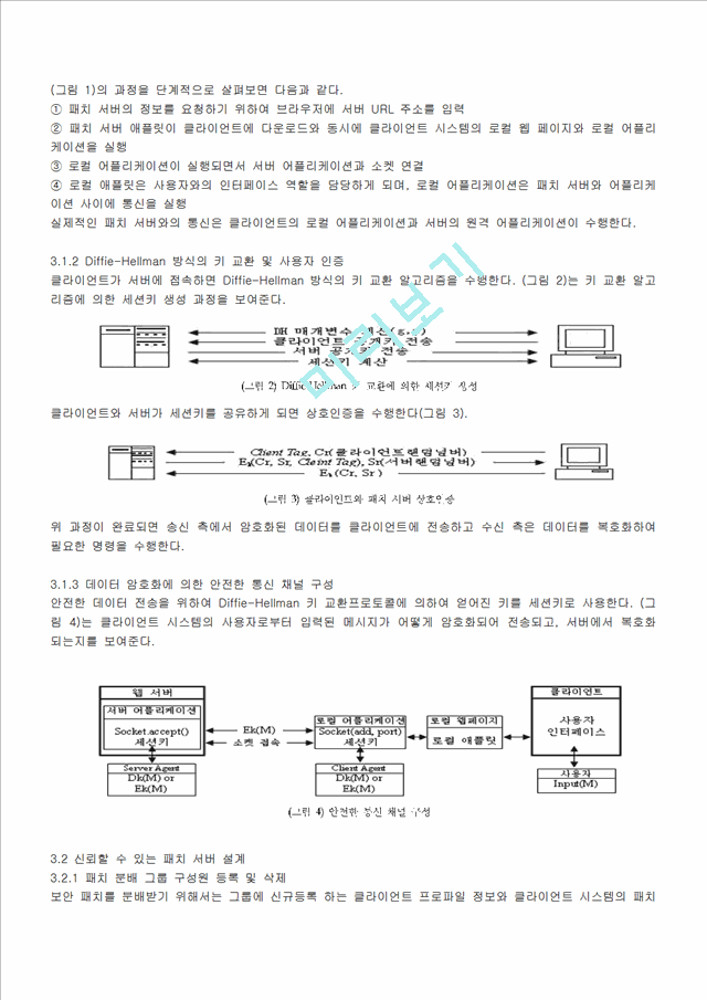 신뢰할 수 있는 패치서버 및 통신채널 연구.hwp