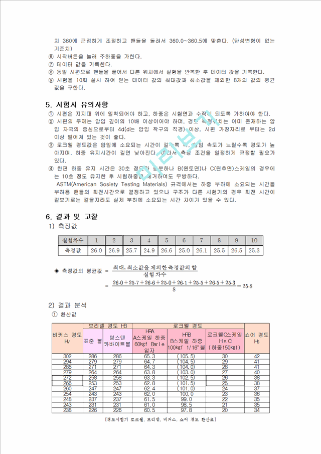 실험보고서-로크웰 경도 시험.hwp