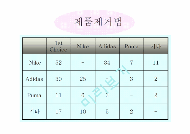 아디다스vs나이키 비교분석.ppt