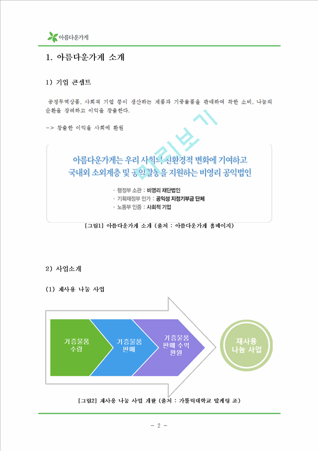 아름다운가게 활성화 마케팅 전략.hwp