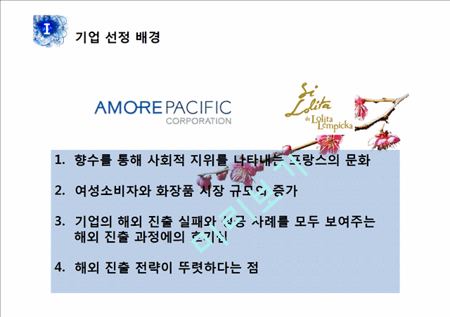 아모레퍼시픽,아모레퍼시픽마케팅전략,아모레퍼시픽 프랑스마케팅전략,롤리타렘피카.pptx