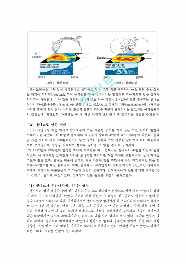 엘니뇨와 라니냐에 대해서.hwp