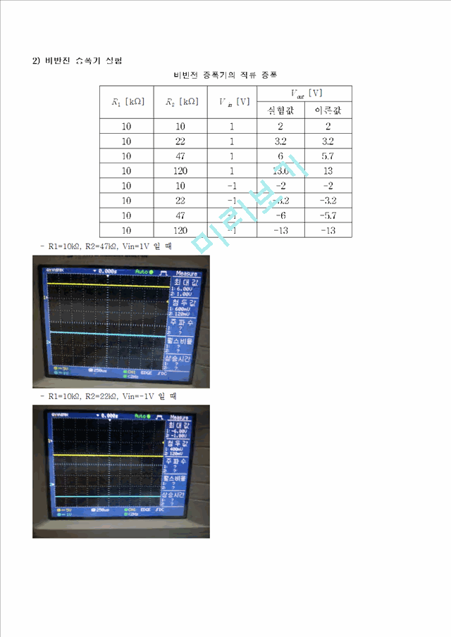 연산증폭기, 반전, 비반전, 가산기.hwp