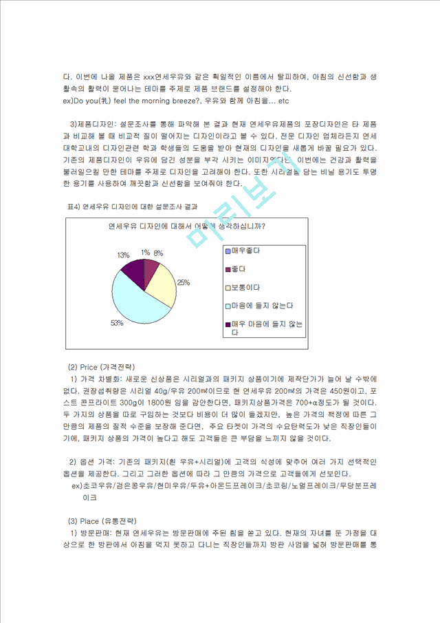 연세우유의 사활을 건 마지막 마케팅 전략 성공 사례분석 (STP, 4P 등 포함).hwp